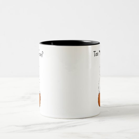 Funny too Much Rum Snowman Tasse (Mittel)