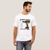 Funny Tool Panik nicht, das ist nur ein Drill Hand T-Shirt (Vorne ganz)