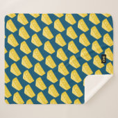 Funny Toon Cheese Wedge - Initialen / Spitzname hi Sherpadecke (Vorderseite (Horizontal))