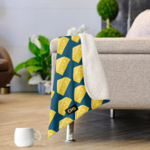 Funny Toon Cheese Wedge - Initialen / Spitzname hi