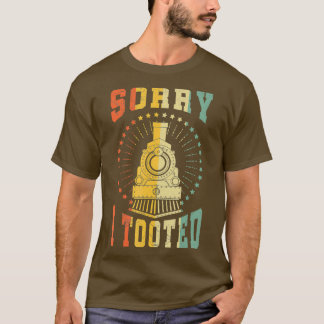 Funny Tooted Pun Train Conductor Bahnübergang Gesc T-Shirt