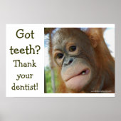 Funny Tooth Dankbarkeit Poster (Vorne)
