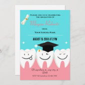 Funny Tooth Dental Abschluss Einladung (Vorne/Hinten)
