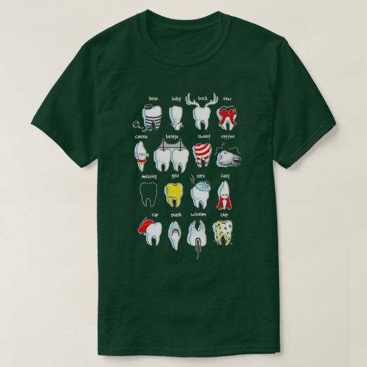 Funny Tooth Designs Zahnarzt des Zahnarztes T-Shirt (Design vorne)