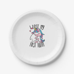 Funny Tooth Fairy - Niedlich Unicorn Ich habe mein Pappteller