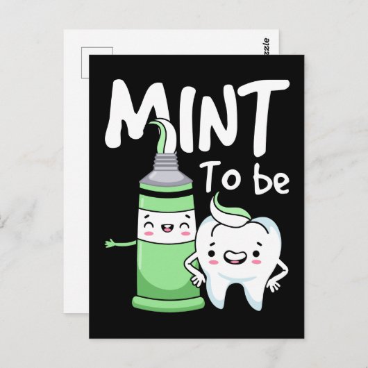 Funny Toothpaste Spaß Zahnarzt Zahnarztassistent Postkarte (Vorne/Hinten)