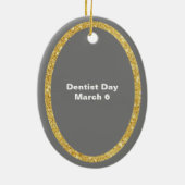 Funny Toothpaste und Zahnschmuck Keramik Ornament (Hinten)