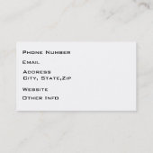 Funny Top Hat Monocle Sir Mops Dog Visitenkarte (Rückseite)