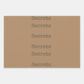 Funny Top Secret Gift Wrapping Set Geschenkpapier Set (Vorderseite 2)