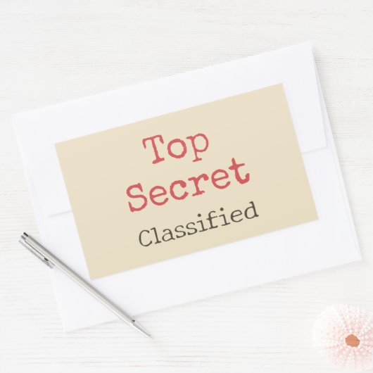 Funny Top Secret Stickers (Umschlag)
