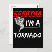 Funny Tornado Boys Girls Meteorologe Postkarte (Vorne/Hinten)