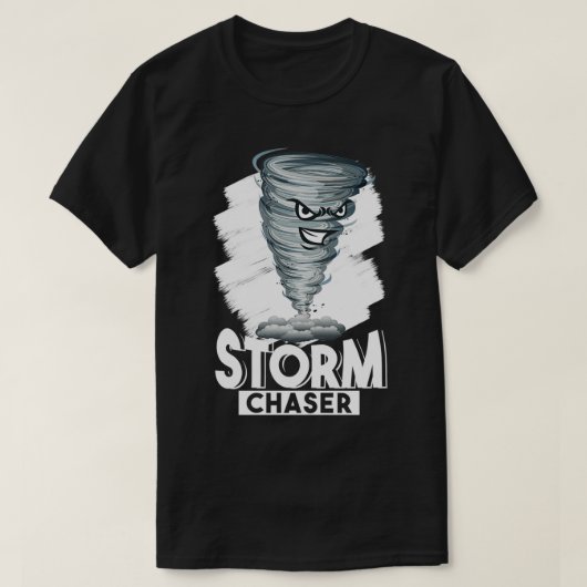 Funny Tornado Design Storm Chaser T-Shirt (Design vorne)