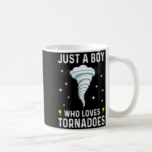 Funny Tornado Gift For Boys Kids Hurricane Weather Kaffeetasse (Rechts)