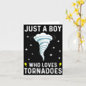 Funny Tornado Gift For Boys Kids Hurricane Weather Karte (Gelbe Blume)