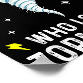 Funny Tornado Gift For Boys Kids Hurricane Weather Poster (Ecke)