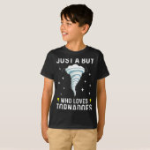 Funny Tornado Gift For Boys Kids Hurricane Weather T-Shirt (Vorne ganz)