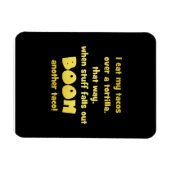 Funny Tortilla Boom Joke Magnet (Horizontal)