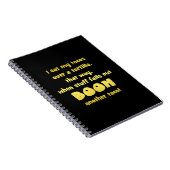 Funny Tortilla Boom Joke Notizblock (Rechte Seite)