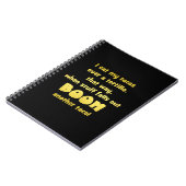 Funny Tortilla Boom Joke Notizblock (Linke Seite)