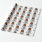 Funny Tortoise Chilling Monogram Geschenkpapier (Ungerollt)