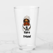 Funny Tortoise Chilling Monogram Glas (Vorderseite)