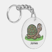 Funny Tortoise Custom Schlüsselanhänger (Vorderseite links)