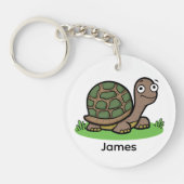 Funny Tortoise Custom Schlüsselanhänger (Vorderseite)