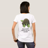 Funny Tortoise fragt T - Shirt von großen Hintern (Schwarz voll)