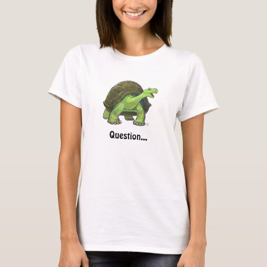 Funny Tortoise fragt T - Shirt von großen Hintern (Vorderseite)