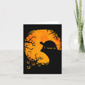 Funny Tortoise Halloween Silhouette Soky Tortoise Karte (Vorderseite)