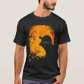 Funny Tortoise Halloween Silhouette Soky Tortoise T-Shirt (Vorderseite)