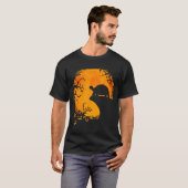 Funny Tortoise Halloween Silhouette Soky Tortoise T-Shirt (Vorne ganz)