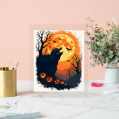 Funny Tortoise Halloween Silhouette Spooky Tortois Acrylschild (Hochzeit)