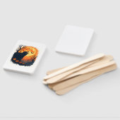 Funny Tortoise Halloween Silhouette Spooky Tortois Fächer (Non-assembled)