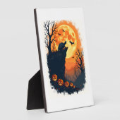 Funny Tortoise Halloween Silhouette Spooky Tortois Fotoplatte (Seite)