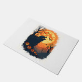 Funny Tortoise Halloween Silhouette Spooky Tortois Fußmatte (Schrägansicht)