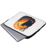 Funny Tortoise Halloween Silhouette Spooky Tortois Laptopschutzhülle (Vorne Knopf)