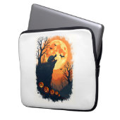 Funny Tortoise Halloween Silhouette Spooky Tortois Laptopschutzhülle (Vorderseite Links)