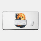 Funny Tortoise Halloween Silhouette Spooky Tortois Schreibtischunterlage (Tastatur & Maus)