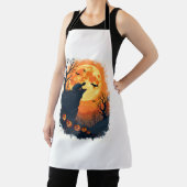 Funny Tortoise Halloween Silhouette Spooky Tortois Schürze (InSitu)