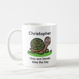 Funny Tortoise Langsamer und stetiger Individuelle Kaffeetasse