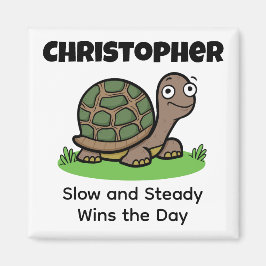Funny Tortoise Langsamer und stetiger Individuelle Magnet