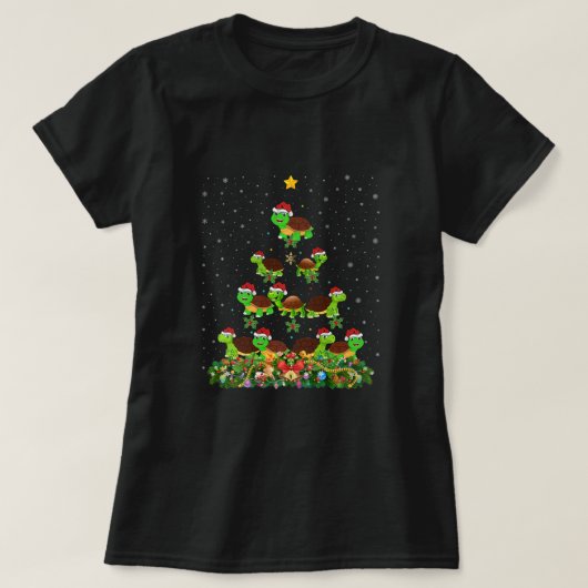 Funny Tortoise Lover Xmas Weihnachten Weihnachten T-Shirt (Design vorne)