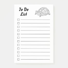 Funny Tortoise Personalisiert To Do List Post-it Klebezettel