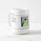 Funny Tortoise und das Haarwerk Kaffeetasse (Vorderseite Links)