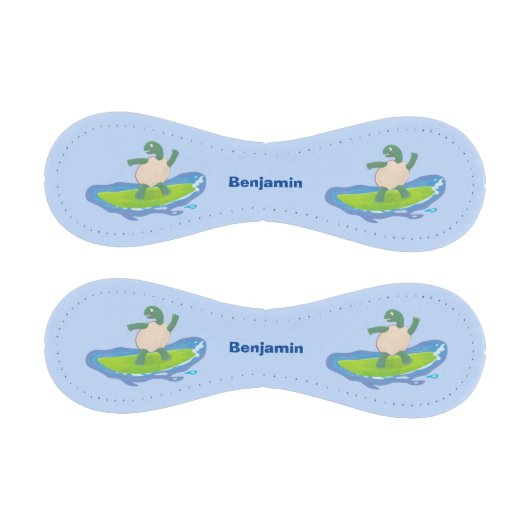 Funny tortoise wave surfing Cartoon Baseball (Paneele)