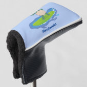 Funny tortoise wave surfing Cartoon Golf Headcover (3/4 Vorderseite)