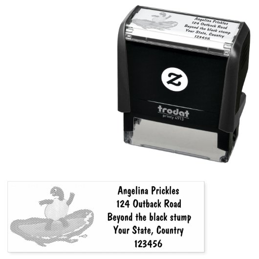 Funny tortoise wave surfing Cartoon Permastempel (Beispiel)