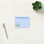 Funny tortoise wave surfing Cartoon Post-it Klebezettel (Büro)