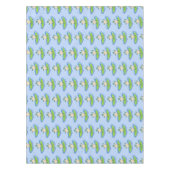 Funny tortoise wave surfing Cartoon Tischdecke (Vorderseite)